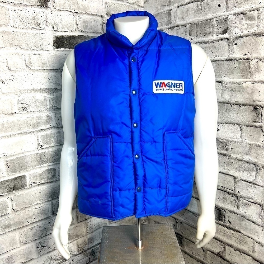 Vintage Wagner Snap Button Puffer Vest